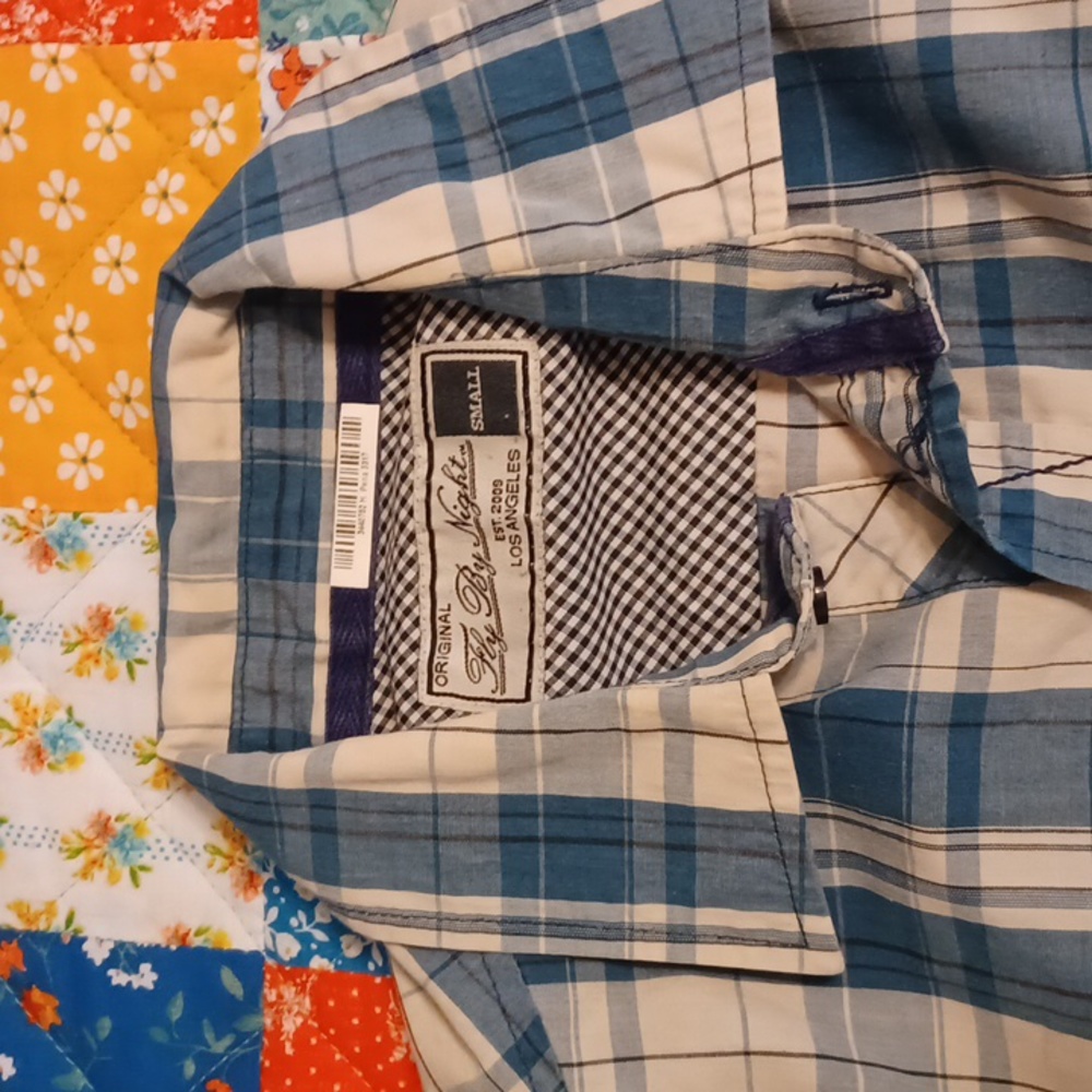 Original Fly By Night Small Blue button up.